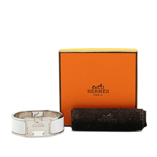 エルメス クリッククラックH GM ブレスレット シルバー メタル レディース HERMES 【中古】