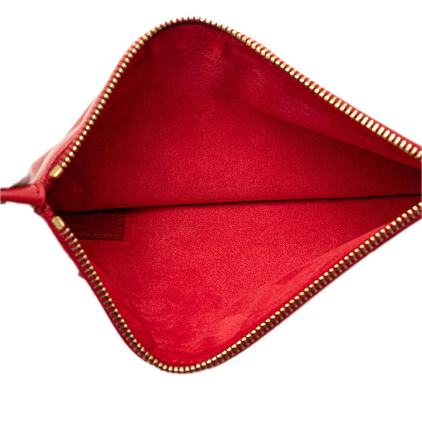 サンローラン リバーシブル トートバッグ 318340 レッド レザー レディース SAINT LAURENT 【中古】