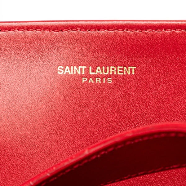 サンローラン リバーシブル トートバッグ 318340 レッド レザー レディース SAINT LAURENT 【中古】