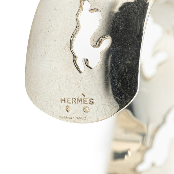 エルメス ウサギ ラビット バングル SV925 シルバー レディース HERMES 【中古】