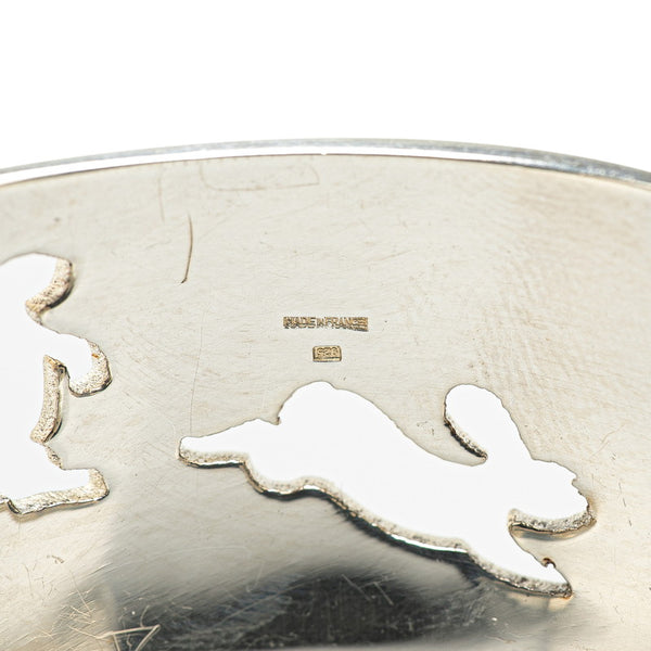 エルメス ウサギ ラビット バングル SV925 シルバー レディース HERMES 【中古】