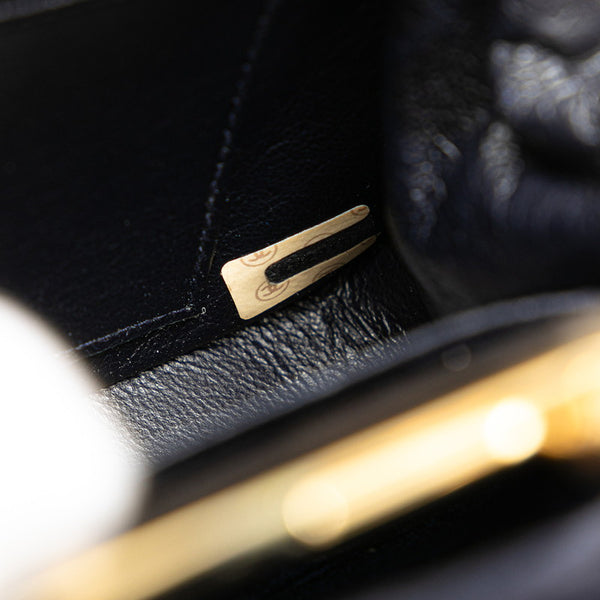 シャネル マトラッセ ココマーク チェーン トートバッグ ネイビー スウェード レディース CHANEL 【中古】