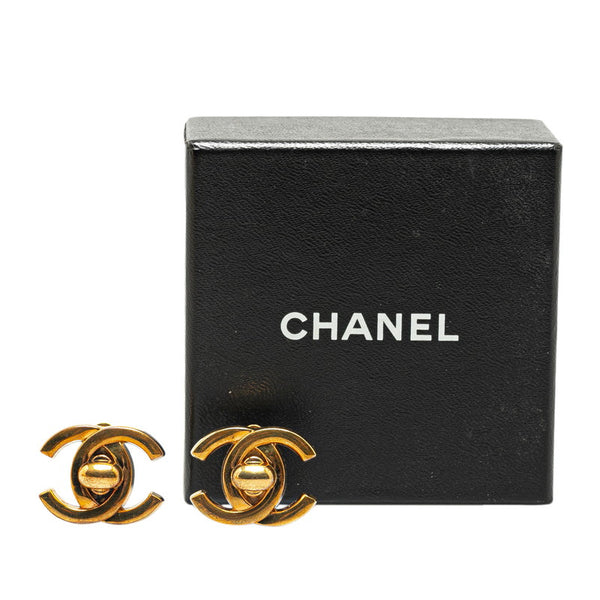 シャネル ヴィンテージ ココマーク ターンロック イヤリング ゴールド メッキ レディース CHANEL 【中古】