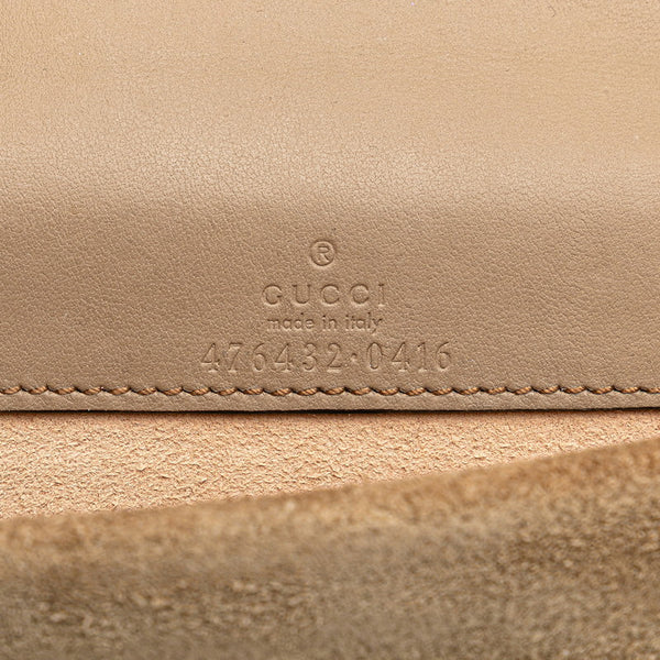 グッチ GGスプリーム ディオニュソス チェーン ショルダーバッグ 476432 ブラック PVC スウェード レディース GUCCI 【中古】