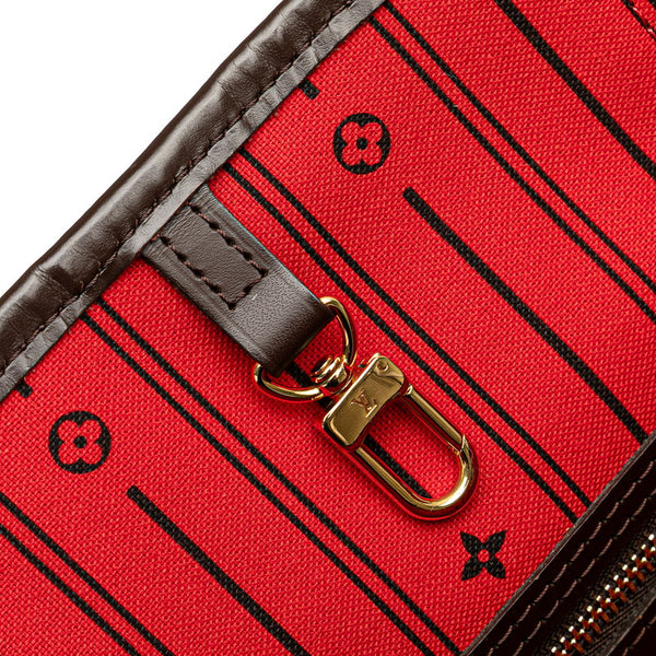 ルイ ヴィトン ダミエ ネヴァーフルMM トートバッグ ショルダーバッグ Ｎ51105 ブラウン PVC レザー レディース LOUIS VUITTON 【中古】