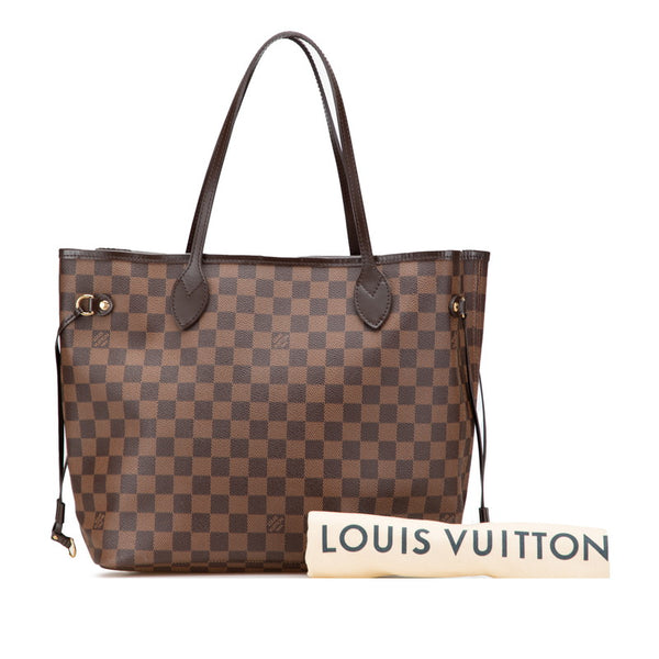 ルイ ヴィトン ダミエ ネヴァーフルMM トートバッグ ショルダーバッグ Ｎ51105 ブラウン PVC レザー レディース LOUIS VUITTON 【中古】