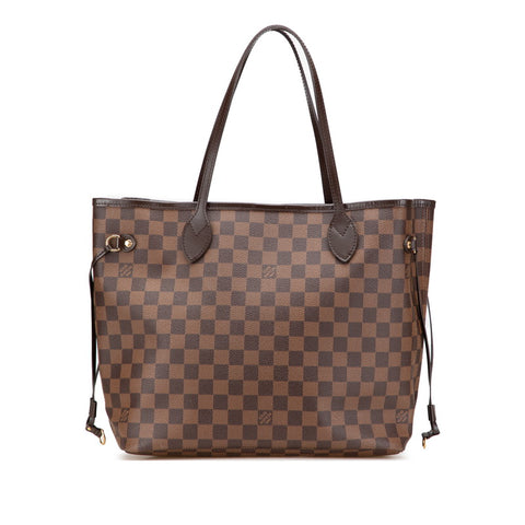 ルイ ヴィトン ダミエ ネヴァーフルMM トートバッグ ショルダーバッグ Ｎ51105 ブラウン PVC レザー レディース LOUIS VUITTON 【中古】