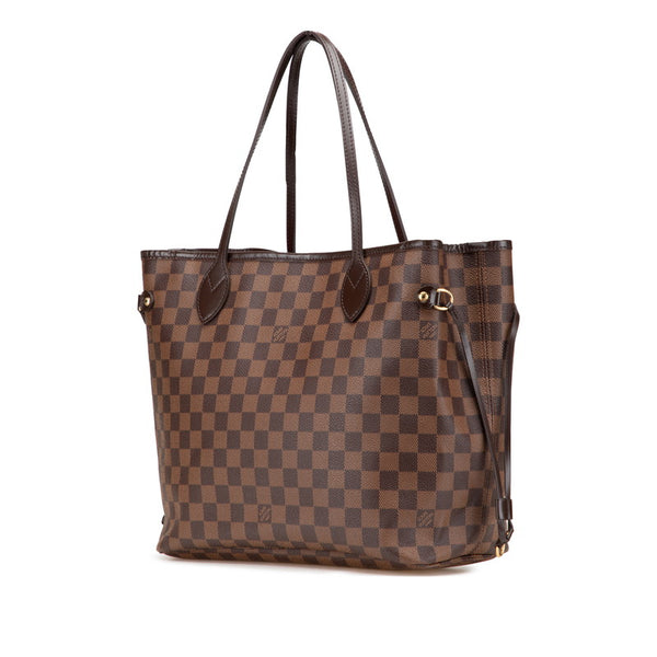 ルイ ヴィトン ダミエ ネヴァーフルMM トートバッグ ショルダーバッグ Ｎ51105 ブラウン PVC レザー レディース LOUIS VUITTON 【中古】