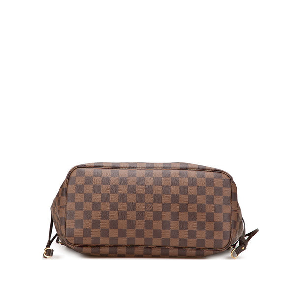 ルイ ヴィトン ダミエ ネヴァーフルMM トートバッグ ショルダーバッグ Ｎ51105 ブラウン PVC レザー レディース LOUIS VUITTON 【中古】