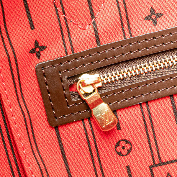 ルイ ヴィトン ダミエ ネヴァーフルMM トートバッグ ショルダーバッグ Ｎ51105 ブラウン PVC レザー レディース LOUIS VUITTON 【中古】