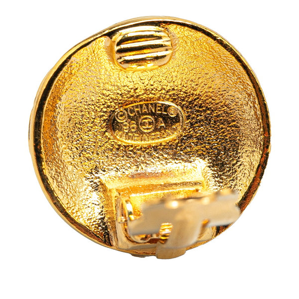 シャネル ココマーク ラウンド イヤリング ゴールド メッキ レディース CHANEL 【中古】