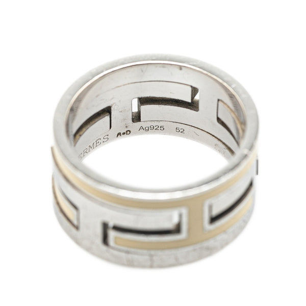 エルメス ムーヴアッシュ リング 指輪 #52 SV925 シルバー レディース HERMES 【中古】