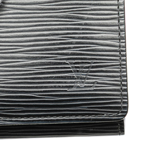 ルイ ヴィトン エピ アンヴェロップ カルト ドゥ ヴィジット カードケース M56582 ノワール ブラック レザー メンズ LOUIS VUITTON 【中古】