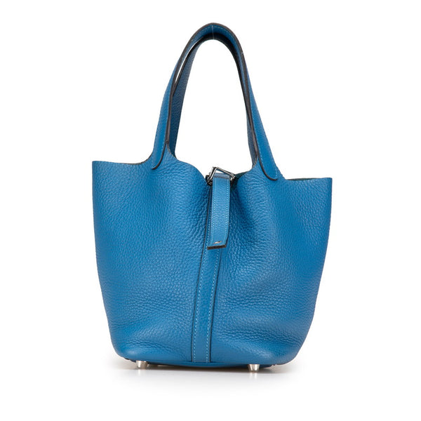 エルメス ピコタンロックPM ハンドバッグ ブルーゼリージュ トリヨンクレマンス レディース HERMES 【中古】