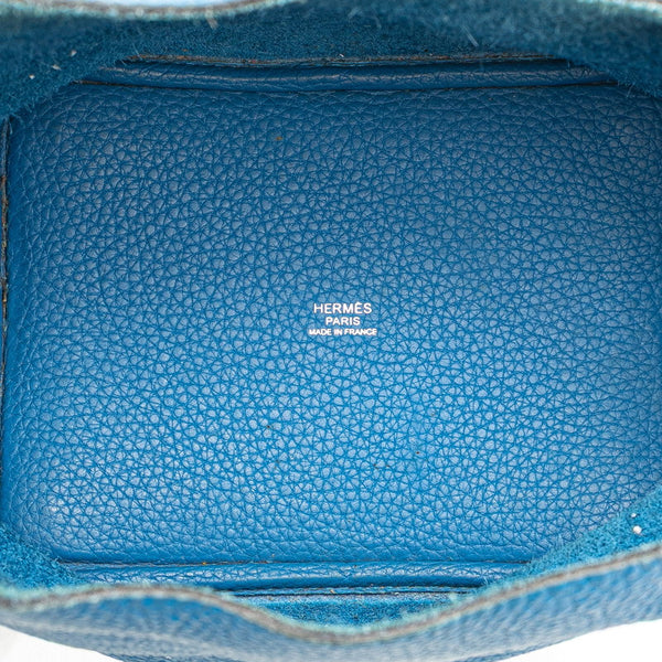 エルメス ピコタンロックPM ハンドバッグ ブルーゼリージュ トリヨンクレマンス レディース HERMES 【中古】