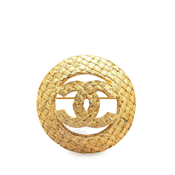 シャネル ヴィンテージ ココマーク ブローチ ゴールド メッキ レディース CHANEL 【中古】