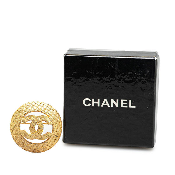 シャネル ヴィンテージ ココマーク ブローチ ゴールド メッキ レディース CHANEL 【中古】