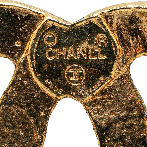 シャネル ココマーク ラインストーン ブローチ ゴールド メッキ レディース CHANEL 【中古】