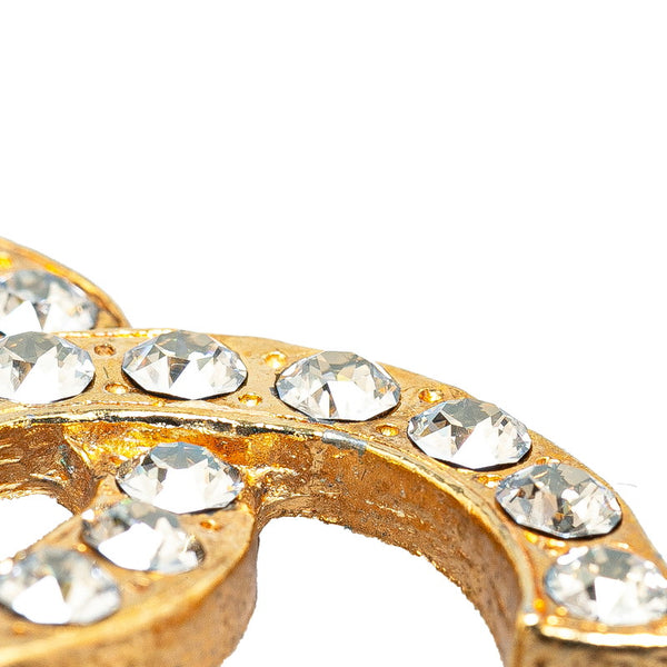 シャネル ココマーク ラインストーン ブローチ ゴールド メッキ レディース CHANEL 【中古】