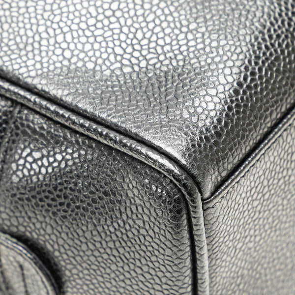 シャネル ココマーク ポーチ 小物入れ ブラック キャビアスキン レディース CHANEL 【中古】