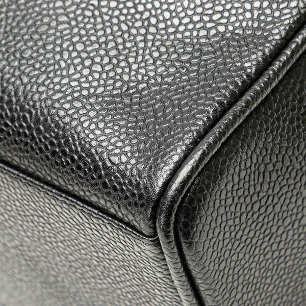 シャネル ココマーク ポーチ 小物入れ ブラック キャビアスキン レディース CHANEL 【中古】