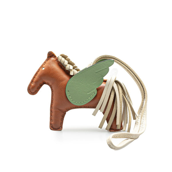 エルメス ロデオPM ペガサス チャーム バッグチャーム ゴールド ヴェール クリケット クレ アニョーミロ レディース HERMES 【中古】