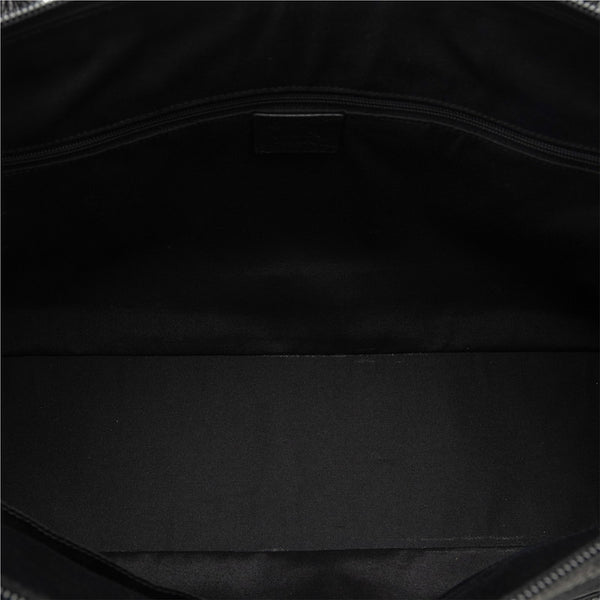 グッチ GGナイロン シェリーライン トートバッグ ハンドバッグ 293599 ブラック ナイロン レザー レディース GUCCI 【中古】