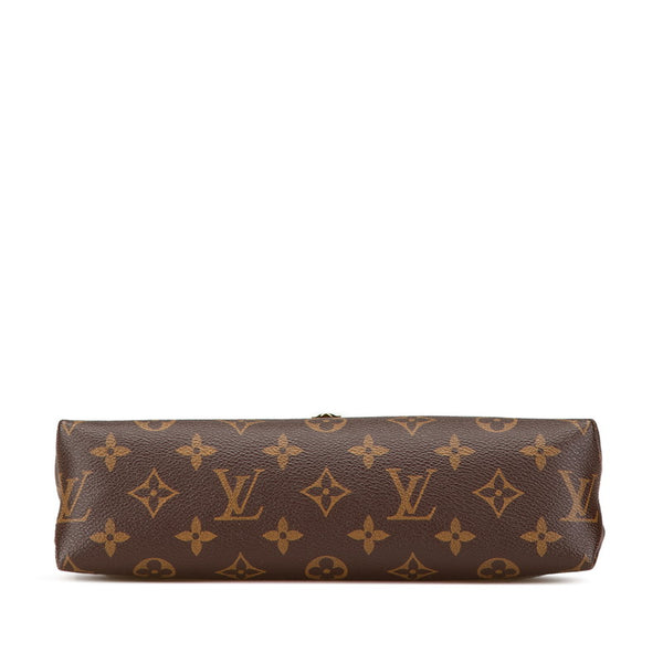 ルイ ヴィトン モノグラム サン プラシード チェーン ショルダーバッグ M43713 ブラウン レッド PVC レザー レディース LOUIS VUITTON 【中古】