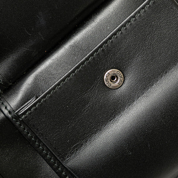 グッチ GGスプリーム キングスネーク  二つ折り財布 451266 ベージュ ブラウン PVC レザー メンズ GUCCI 【中古】