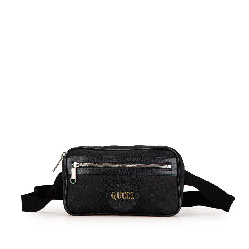 グッチ GGナイロン オフ ザ グリッド ウエストバッグ ボディバッグ 631341 ブラック ナイロン レザー レディース GUCCI 【中古】