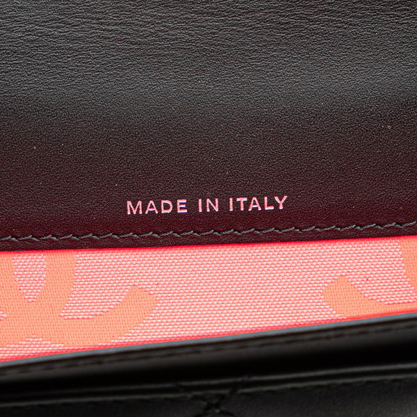 シャネル カンボンライン ココマーク カードケース 名刺入れ ブラック ラムスキン エナメル レディース CHANEL 【中古】