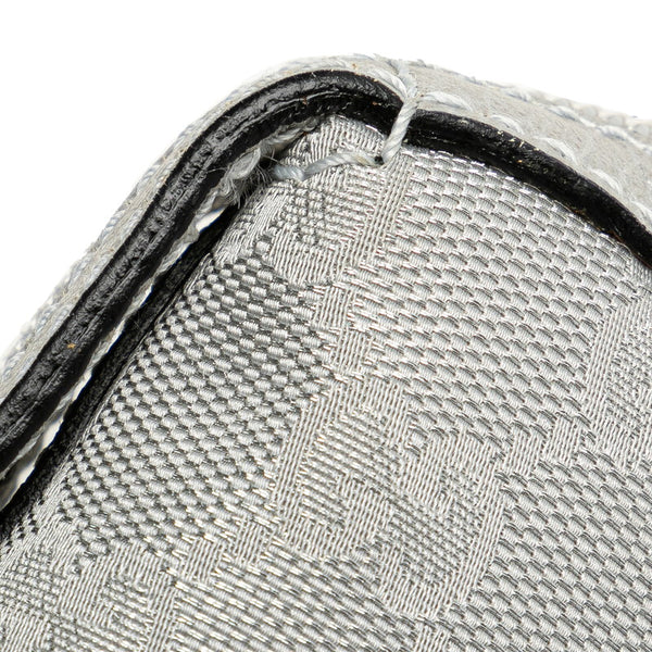 グッチ GGインプリメ ハンドバッグ 264210 シルバー キャンバス レザー レディース GUCCI 【中古】