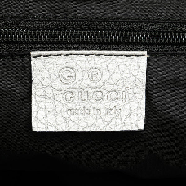 グッチ GGインプリメ ハンドバッグ 264210 シルバー キャンバス レザー レディース GUCCI 【中古】
