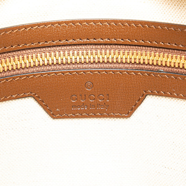 グッチ GGスプリーム ブリーフケース 斜め掛けビジネスバッグ 2WAY 674143 ブラウン PVC レザー メンズ GUCCI 【中古】