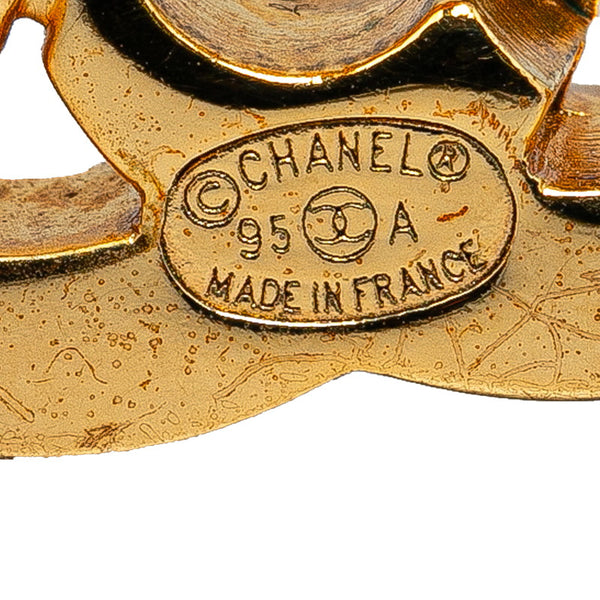 シャネル ヴィンテージ ココマーク ターンロック チェーンブレスレット バングル ゴールド メッキ レディース CHANEL 【中古】