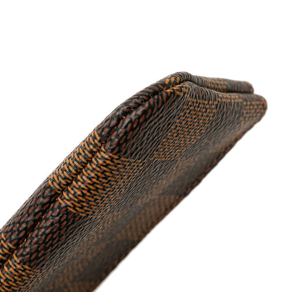 ルイ ヴィトン ダミエ ポシェット クレ コインケース キーケース 小銭入れ N62658 ブラウン PVC レザー レディース LOUIS VUITTON 【中古】
