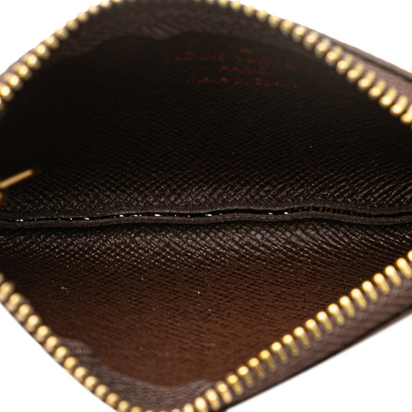 ルイ ヴィトン ダミエ ポシェット クレ コインケース キーケース 小銭入れ N62658 ブラウン PVC レザー レディース LOUIS VUITTON 【中古】