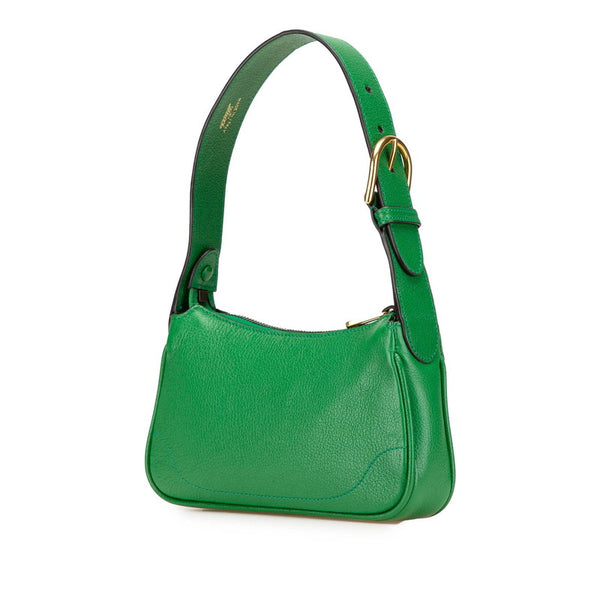 グッチ GGマーモント アフロディーテ ミニショルダーバッグ 739076 グリーン レザー レディース GUCCI 【中古】