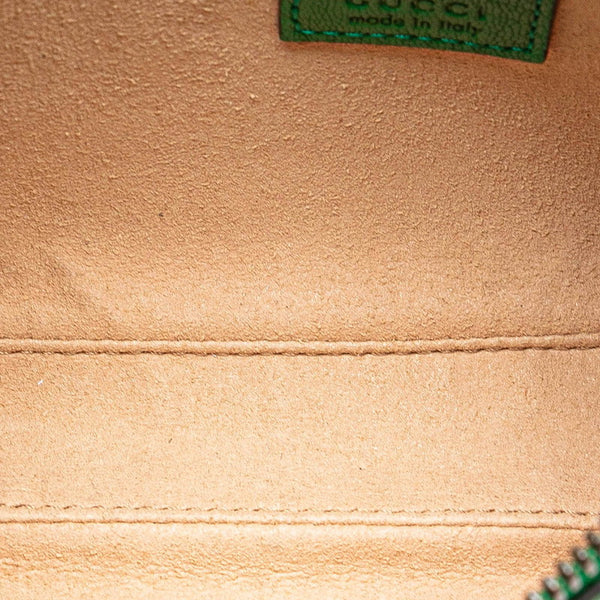 グッチ GGマーモント アフロディーテ ミニショルダーバッグ 739076 グリーン レザー レディース GUCCI 【中古】