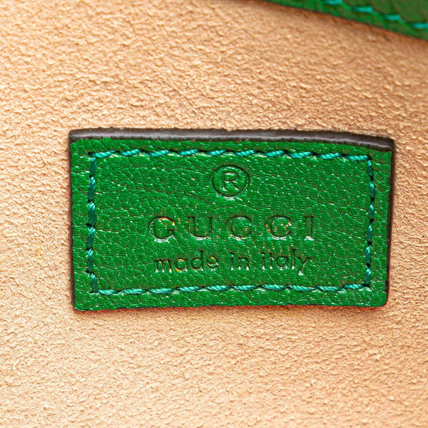 グッチ GGマーモント アフロディーテ ミニショルダーバッグ 739076 グリーン レザー レディース GUCCI 【中古】