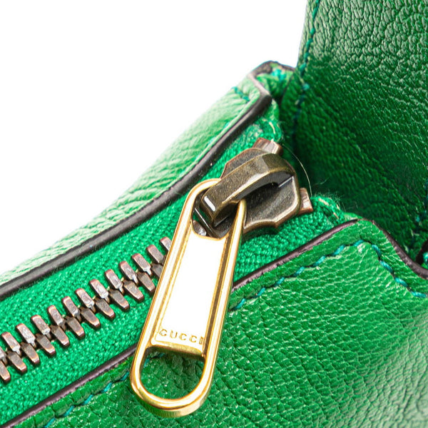 グッチ GGマーモント アフロディーテ ミニショルダーバッグ 739076 グリーン レザー レディース GUCCI 【中古】