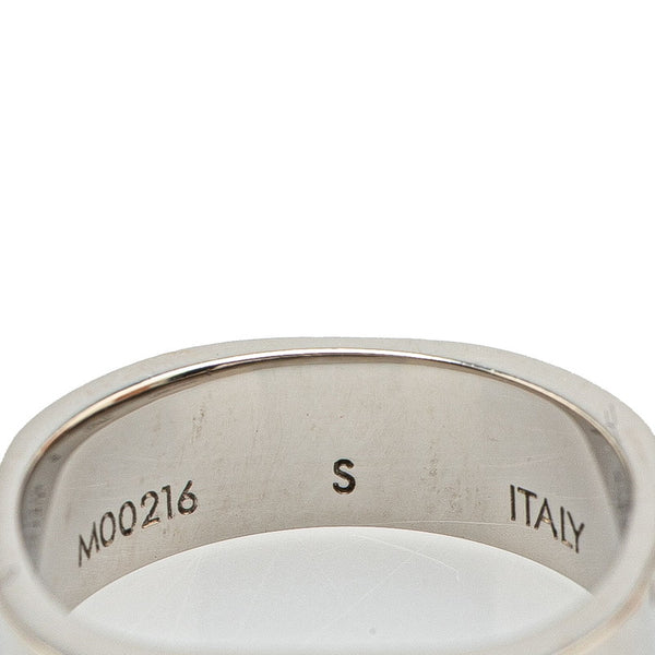 ルイ ヴィトン ナノグラム リング 指輪 #S M00216 シルバー メタル メッキ レディース LOUIS VUITTON 【中古】