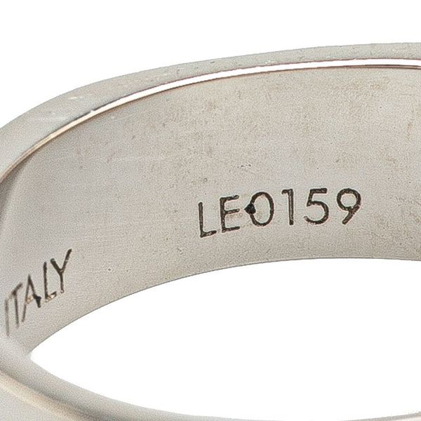 ルイ ヴィトン ナノグラム リング 指輪 #S M00216 シルバー メタル メッキ レディース LOUIS VUITTON 【中古】