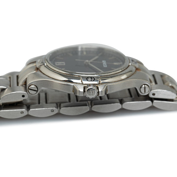 グッチ 腕時計 9040M クオーツ ブラック文字盤 ステンレススチール メンズ GUCCI 【中古】