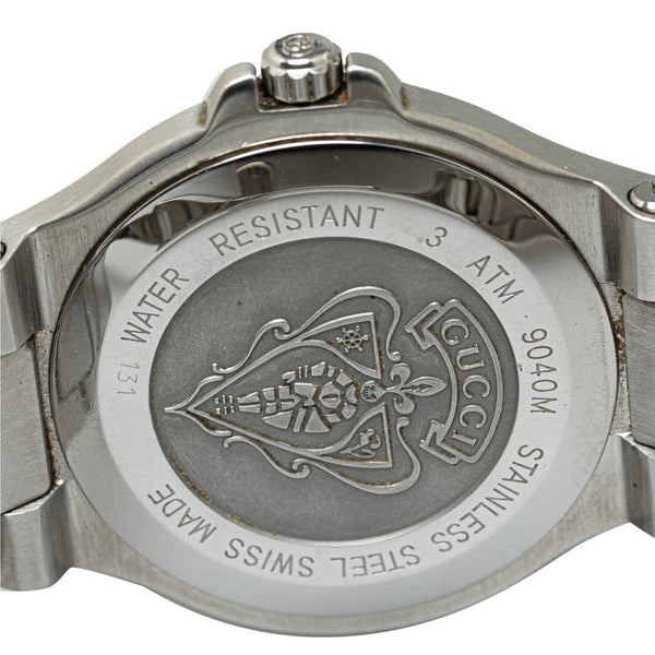 グッチ 腕時計 9040M クオーツ ブラック文字盤 ステンレススチール メンズ GUCCI 【中古】