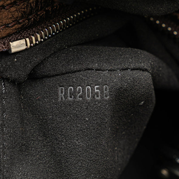 ルイ ヴィトン モノグラム マヒナL ハンドバッグ ショルダーバッグ M95766 モルドレ ブラウン レザー レディース LOUIS VUITTON 【中古】