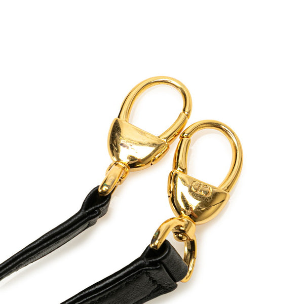 ディオール レディディオール ハンドバッグ ショルダーバッグ 2WAY ブラック レザー レディース Dior 【中古】
