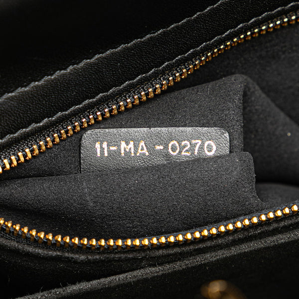 ディオール レディディオール ハンドバッグ ショルダーバッグ 2WAY ブラック レザー レディース Dior 【中古】