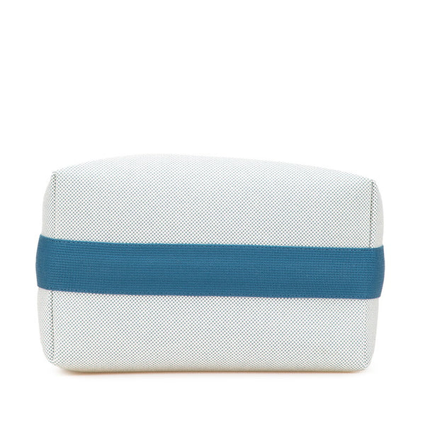 エルメス ブリッドアブラックGM ガブリオル ハンドバッグ ブルーナティエ トワルアッシュ レディース HERMES 【中古】