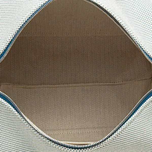 エルメス ブリッドアブラックGM ガブリオル ハンドバッグ ブルーナティエ トワルアッシュ レディース HERMES 【中古】